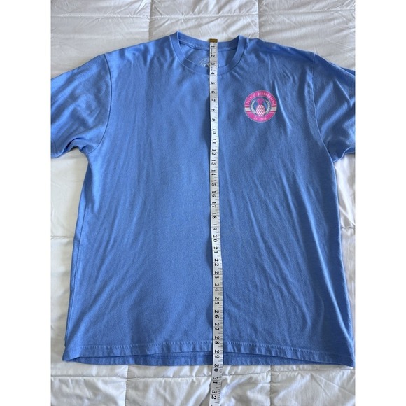 Love & Pineapple Short Sleeve T-shirt X-Large Blue Lake Relax Days EUC - Picture 3 of 8